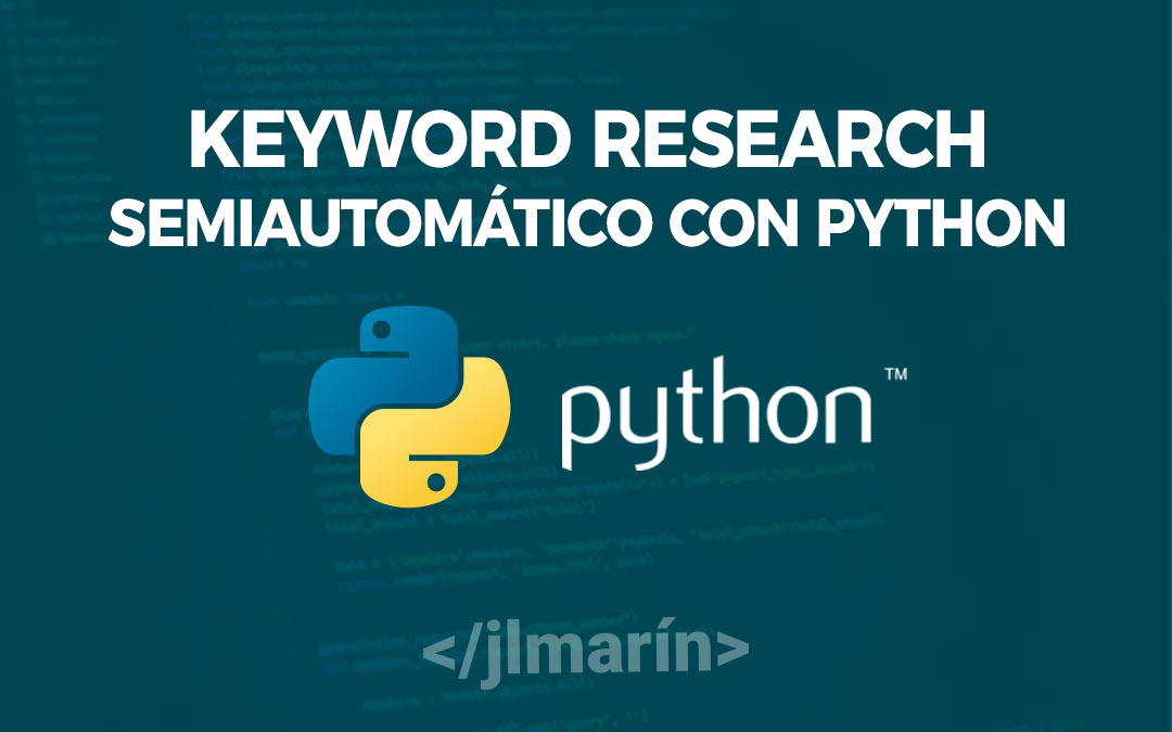 Keyword Research Semiautomático con Python